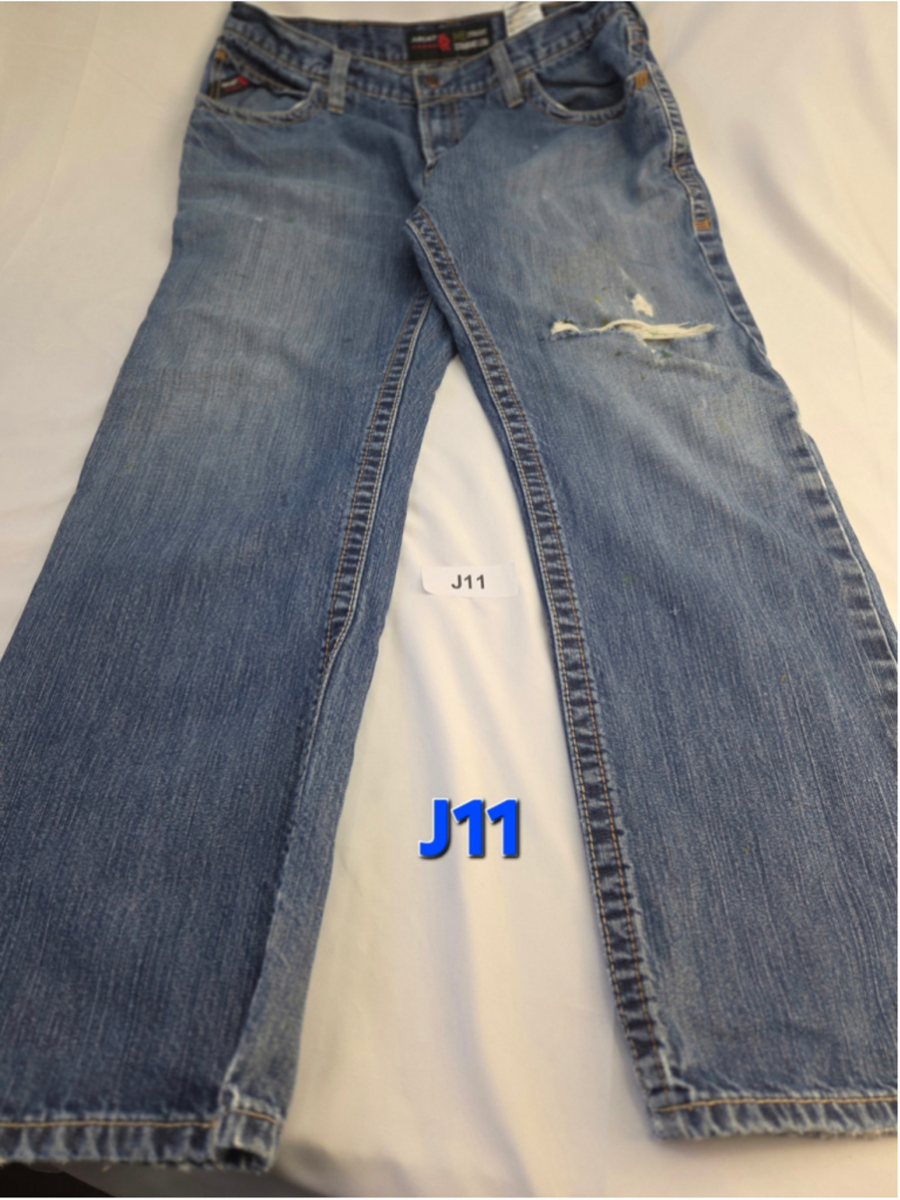 Men's Ariat M5 Straight Leg Jeans, Blue, Size 36x32 - J11